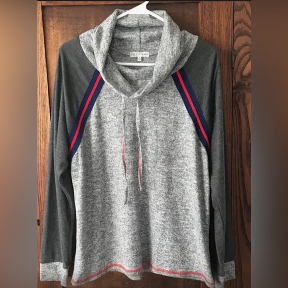 Cowl Neck Pullover Light Weight Sweater sz SM “Fitz + Eddi - Picture 1 of 2